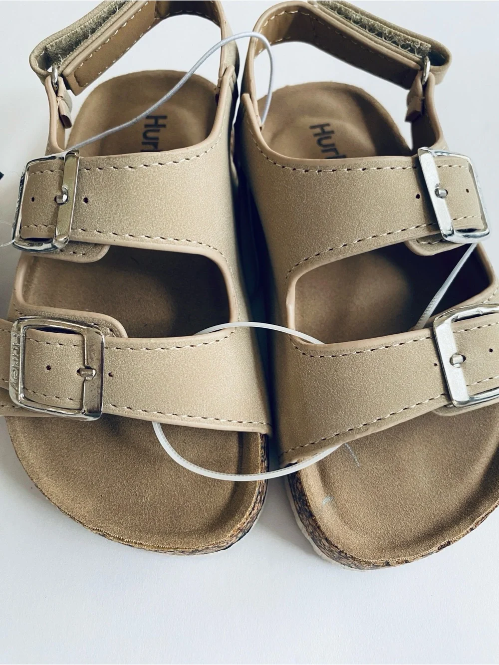 Hurley Kids Toddler 7 Beige Double-Buckle Sandals New